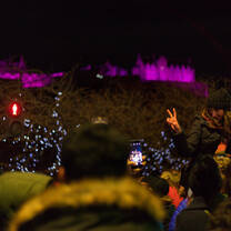 Edinburgh Castle at night