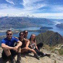 The crew on top of Roy's Peak 