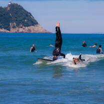 Surfing Zarautz Beach