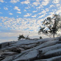 Rocks meet the sky
