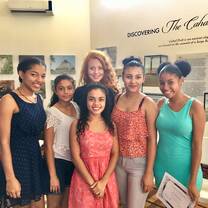 At my research presentation with youth I worked with to form the outline of a youth group.