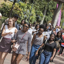 Students on campus