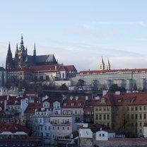 A view of the Prague Castle from across the Vltava River