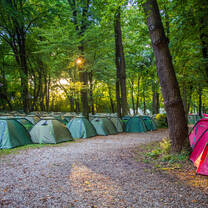 campsite at Springfest 