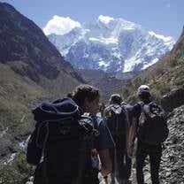 Hiking to Salkantay
