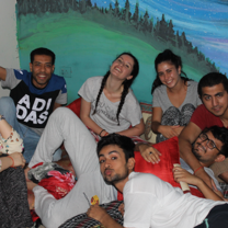 Event at volunteer house in Delhi, India with The Tarzan Way