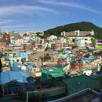 The colorful culture village in Busan, South Korea.