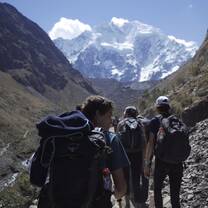 Hiking to Salkantay