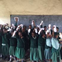 Likamba Integrity School reusable sanitary pad distribution 