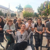 Pécs city center with Atlantis fellows