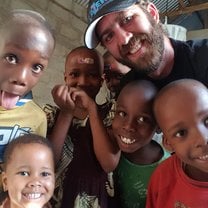 Some of the neighborhood kids near the school.