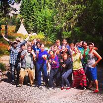 students outdoors