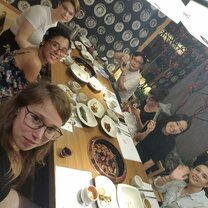 Fancy Dinner in Gangham with classmates and Gogo team