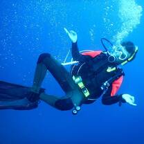 Under water! 