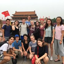 Me and my group in front of the Forbidden City