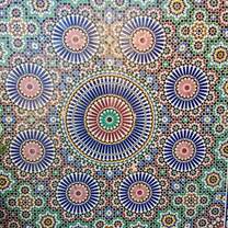 Colorful tile mosaic