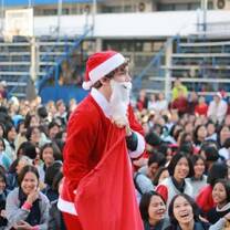 Playing Santa Clause 
