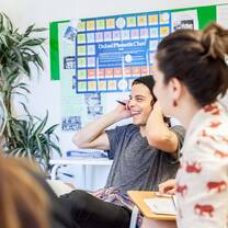 Students in a TEFL class