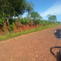 Since you live on the countryside, you do a lot of traveling by motorbike!