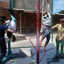Trapeze and silk