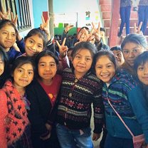 Visiting the local school