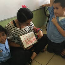 Miss Emily w/ Students