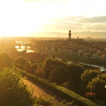 Sunset in Piazzale Michelangelo