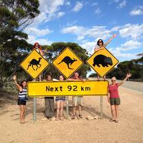 Famous  wildlife road sign