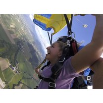 Skydiving 15,000 feet over the Great Barrier Reef