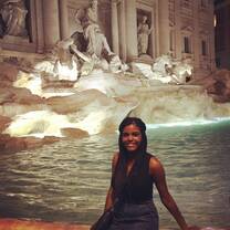 Me in front of the Trevi Fountain while studying abroad at JFRC