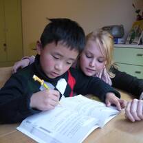 au pair teaching student in china
