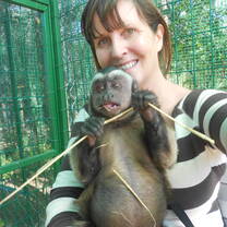 Rafiki having a cuddle