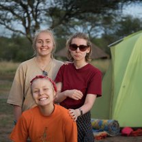 Us girls in the Serengeti