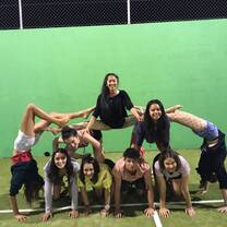 Let's invent the best human pyramid (we won) 