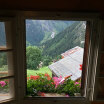 View from our room in the Swiss Alps