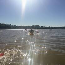 Kayaking on the Río de la Plata