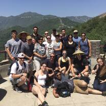 students at the Great Wall in Beijing! 