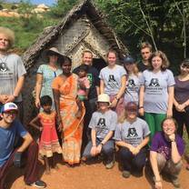 The whole team came together to help support animal rehabilitation at a Sloth Bear Rescue center in Southern India