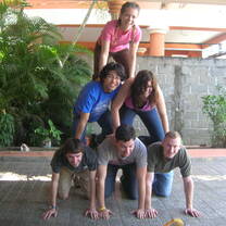 Students playing
