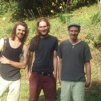 three unshaven boys