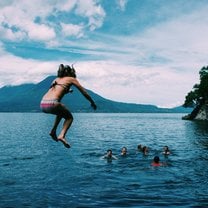 A weekend excursion to a nearby lake. 