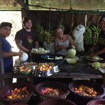 Nutrition area for the volunteers.