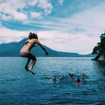 A weekend excursion to a nearby lake. 