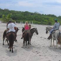 Horse back riding at the beach