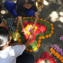 The staff are preparing for the ceremony... 