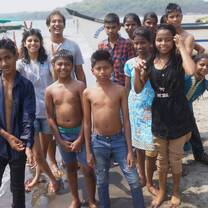 Outreach with local school children about Goa's marine biodiversity