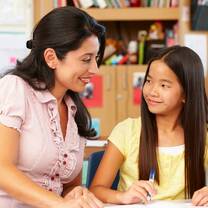 teacher and child