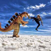 Fun in the Salt Plains of Bolivia