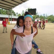 Helping out in a Village School