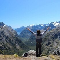 The most beautiful scenery at the Gertrude Saddle Route